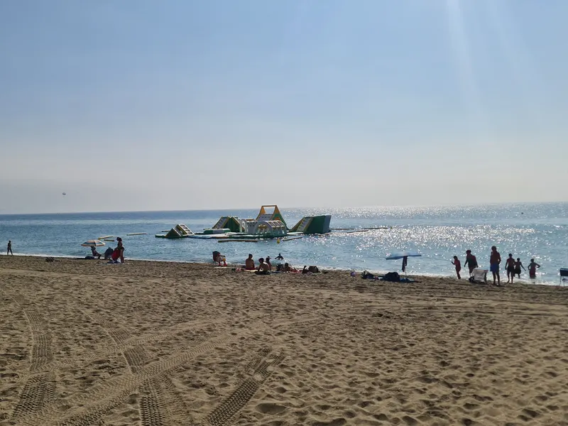 Water park on the sea 200 metres away