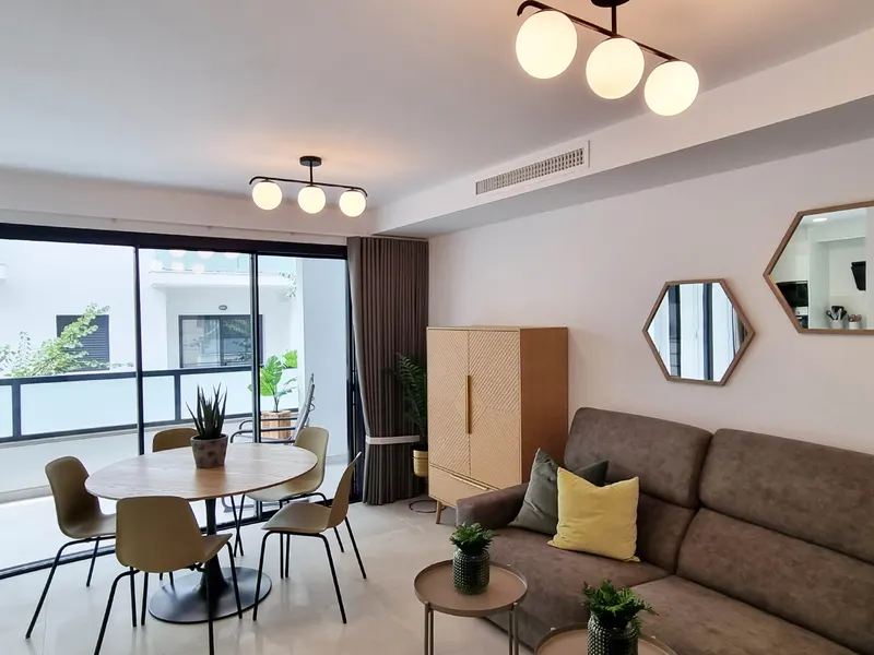 Bright, modern living room